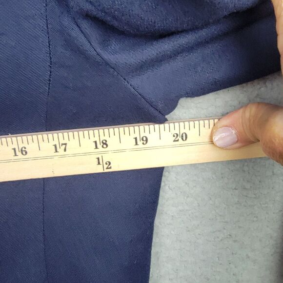 The Villager Blazer Womens 10 Blue Wool Double Breasted Gold Buttons Vintage - Picture 10 of 14